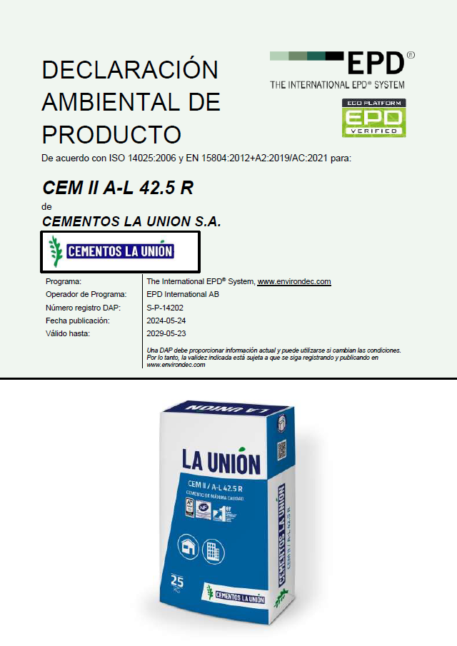 Certificaciones CEMENTOS LA UNION
